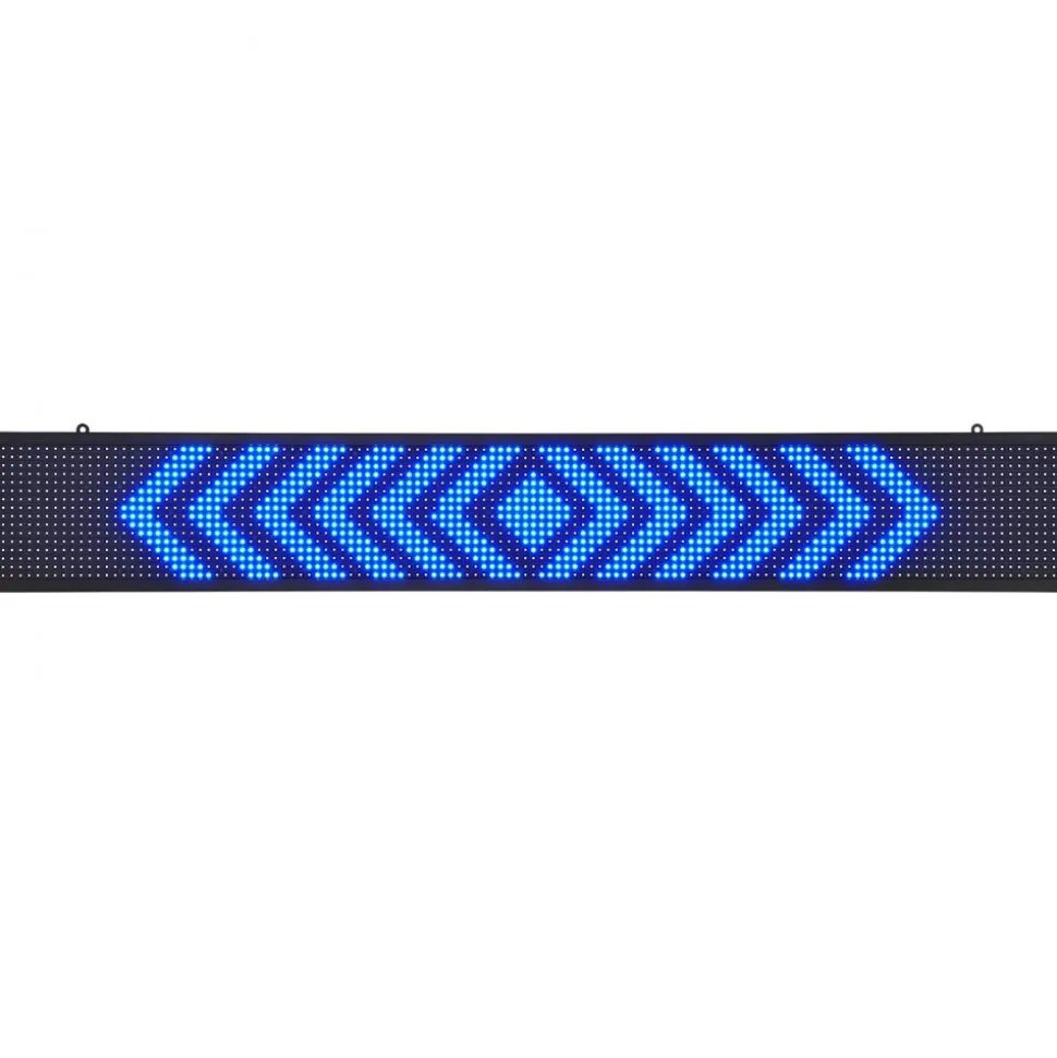 VEVOR LED Message Board, P10 Full Color Scrolling Display, Customizable Text and Animation via WIFI or USB, Ideal for Retail, Parties, and Bars, 52"x8"