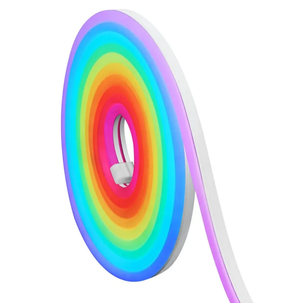VEVOR LED Neon Rope Light, 16.4 ft, Flexible RGB-IC LED Strip Light, Control with App/Remote, Works with Alexa & Google Assistant, Music Syncing, Custom DIY Neon Flex Lights, for Bedroom Gaming Indoor