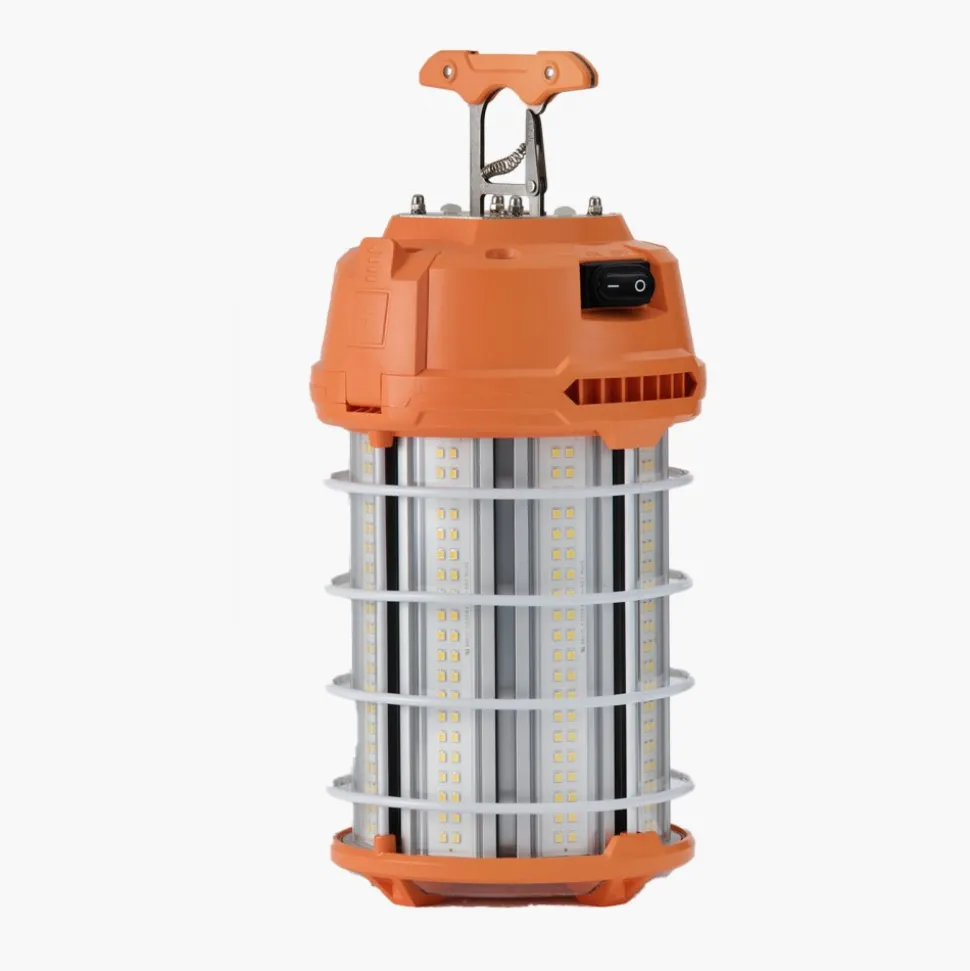 VEVOR LED Temporary Work Light, 150W, 19000 lm, 5000K Durable & Water-Resistant, Linkable up to 6 Units, Ceiling or Stand Job Site Illumination for Construction Sites, Workshops, Indoor & Outdoor Use