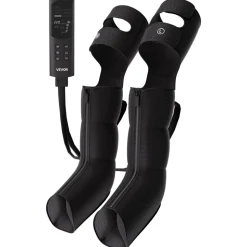 VEVOR Leg Compression Massager 9 Intensities Air Compression Leg Massager, For Daily Relaxation, 6 Massage Modes, 3 Heat Settings, Auto Shut-Off Timer, Adjustable Fit, with Storage Bag and Adapter