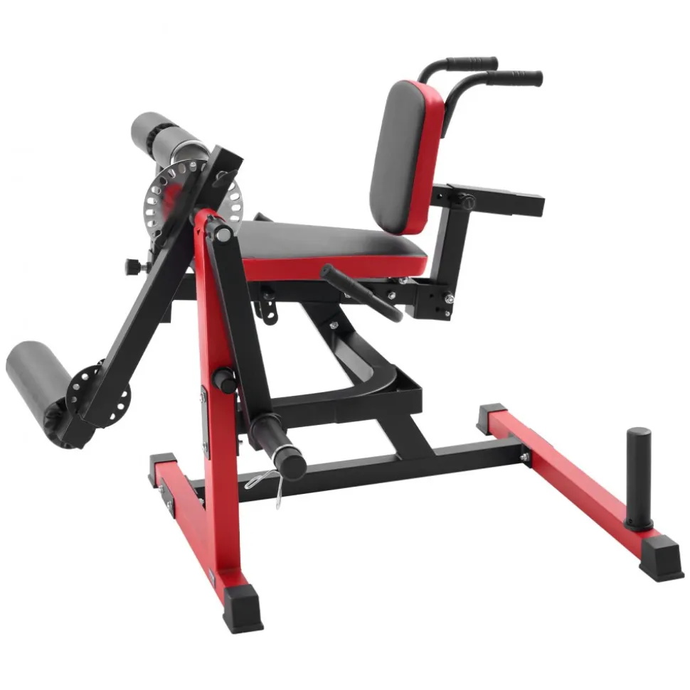 VEVOR Leg Extension and Curl Machine, Seated Leg Rotary Extension for Thigh, Adjustable Lower Body Specialty Exercises Equipment, 550 LBS Heavy Duty Workout Bench for Home Gym, for Heights 5.4-6.2 ft