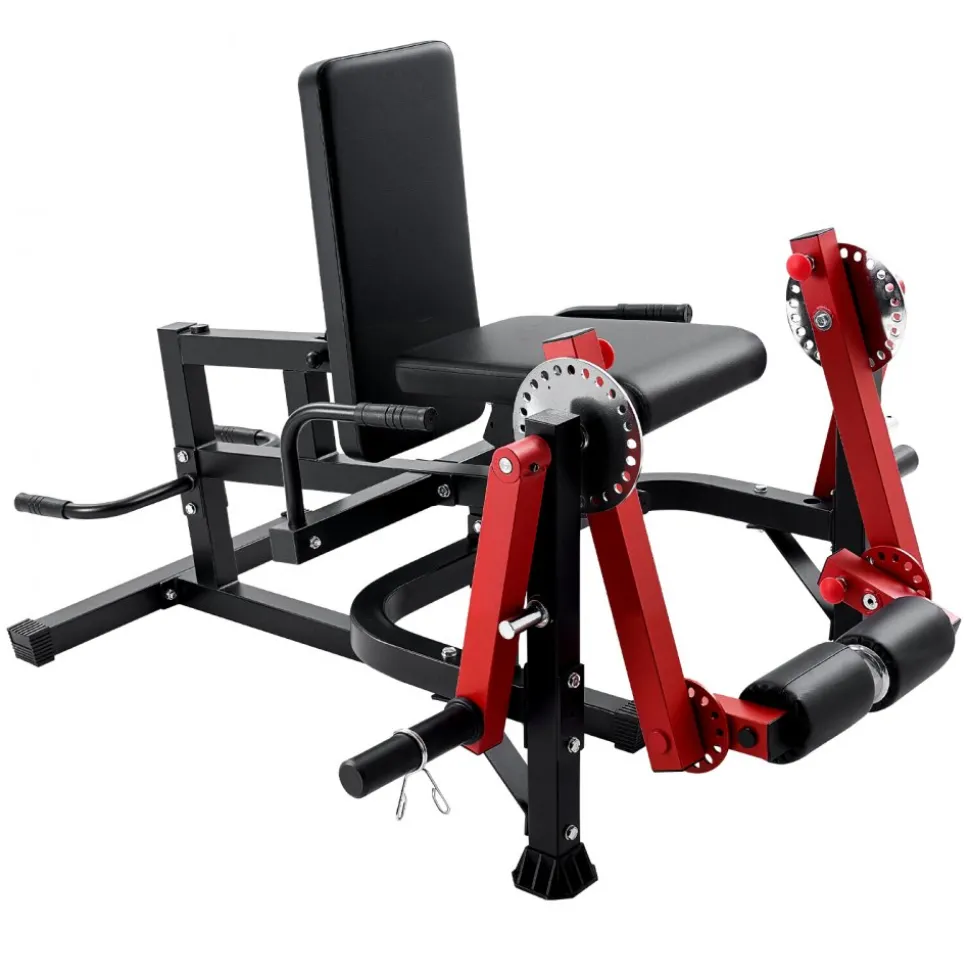 VEVOR Leg Extension and Curl Machine, Seated Leg Rotary Extension for Thigh, Adjustable Lower Body Specialty Exercises Equipment, Heavy Duty Workout Bench for Home Gym, 700 LBS Capacity