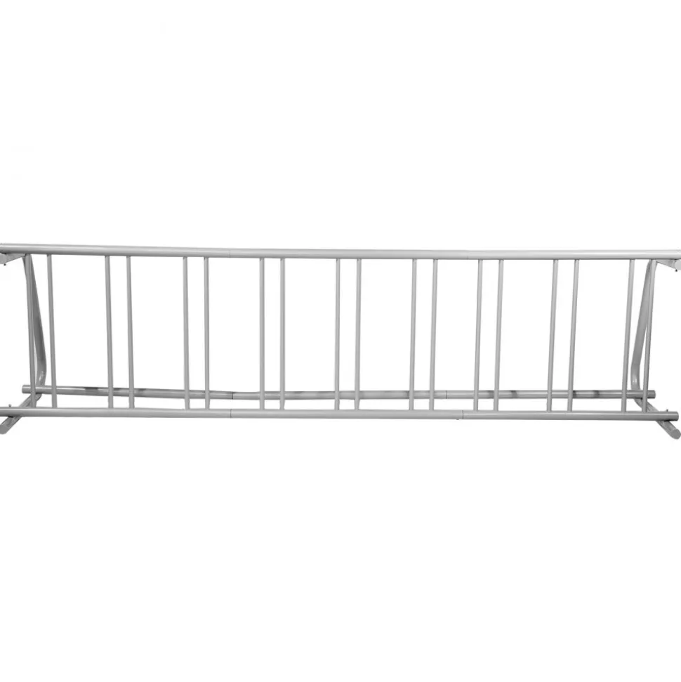 VEVOR 111" Length Floor Bike Rack, 9 Holders All-Steel Grid Bike Rack, Single-Side Storage Stand for Garages Streets Yards