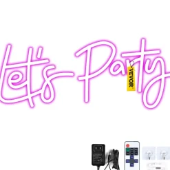 VEVOR Let's Party Neon Sign, 23