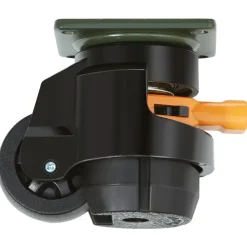 VEVOR Leveling Casters, 4-Pack Heavy Duty 360° Swivel Caster Wheels Hold up to 1100 lbs Load, 2 inches Caster Diameter, Adjustable Casters with Upgraded Handle Design and Feet for Workbench & Machine