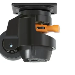 VEVOR Leveling Casters, Set of 4, 2200 lbs Total Load Capacity, 2.5 inches, Heavy Duty with Upgraded Handle Design, 360 Degree Swivel Caster Wheels, Adjustable Casters with Feet for Workbench, Machine