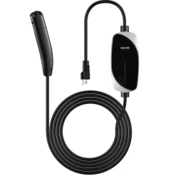 VEVOR Level 2 Tesla Charger, 32 Amp Adjustable Current, 240V Portable Home Electric Car EV Charger with 25 ft Charging Cable, NEMA 14-50P Plug, LCD Display, NACS Connector, for Tesla Model Y/X/3/S