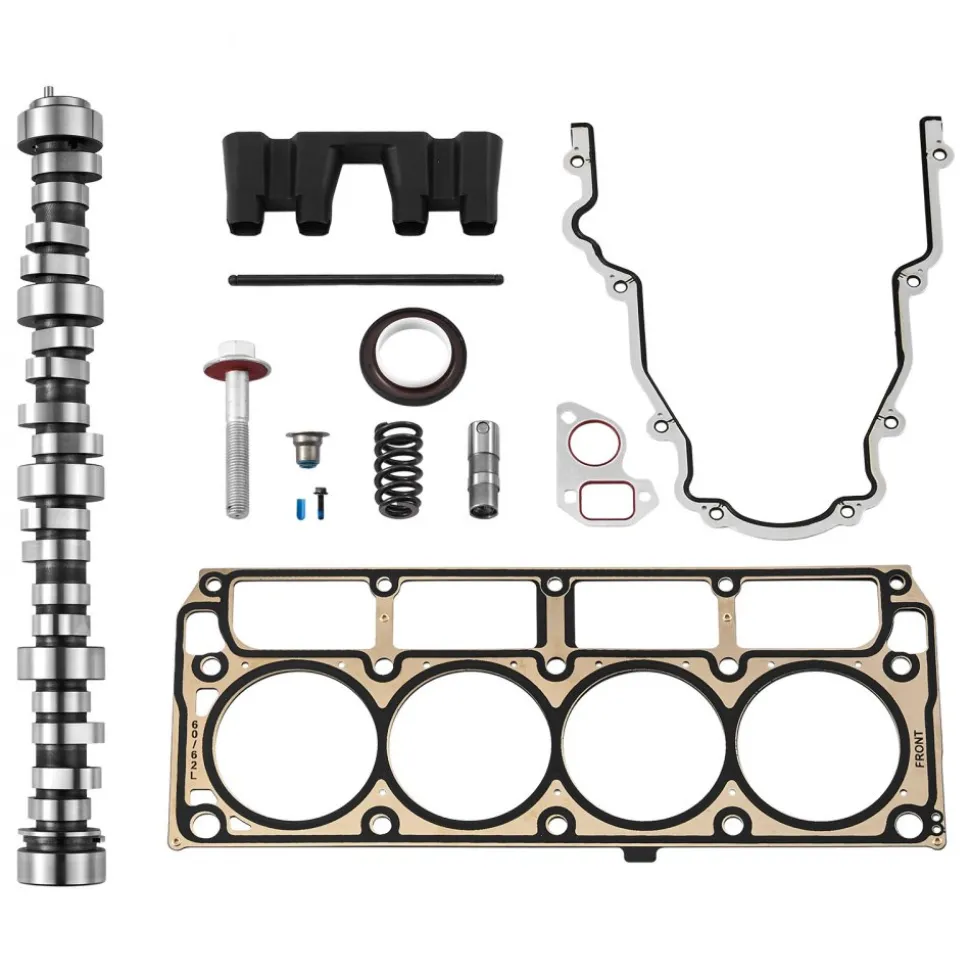 VEVOR Lifter Camshaft Kit, 13-Piece Set, Gray Cast Iron Engine Cam, Compatible with Norris trucks from 1999-2013 GM Gen3/4, Fit 1999-2013 LS-Based Engines (Silverado, Sierra, Tahoe, Yukon/LS1)