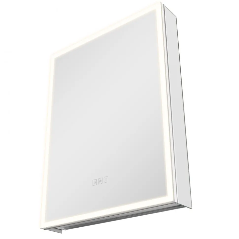 VEVOR Lighted Medicine Cabinet with Mirror, 30 x 28 in Recessed or Wall Mount, 3 Color Dimmable LED Bathroom Medicine Cabinet with HD Tempered Glass Mirror, Adjustable Shelves, Memory Defog Function