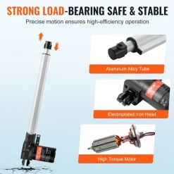 VEVOR Linear Actuator 12V, 14 Inch Heavy Duty 1320lbs/6000N Linear Actuator, 0.19