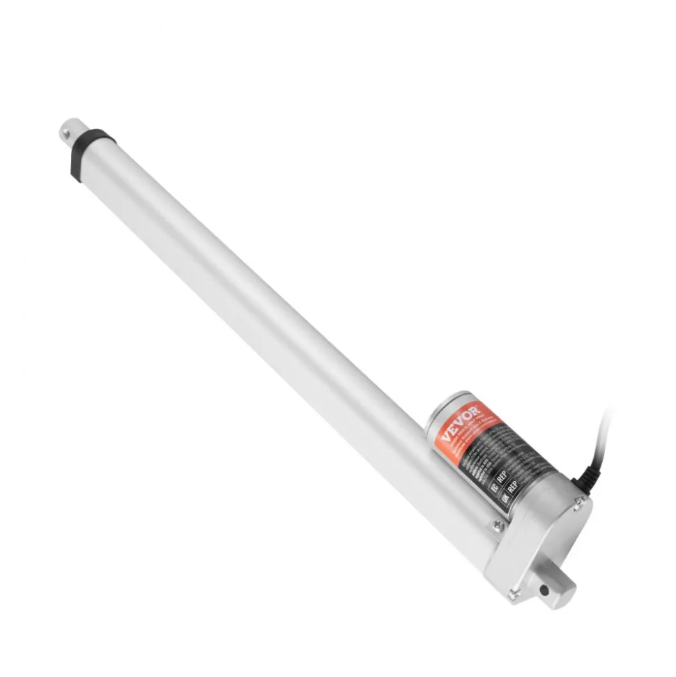 VEVOR Linear Actuator 12V, 16 Inch High Load 330lbs/1500N Linear Actuator, 0.19"/s Linear Motion Actuator with Mounting Bracket and IP54 Protection