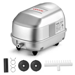 VEVOR Linear Air Pump, 792.52 GPH Air Flow, Septic Aerator Pump, Aeration System for 8 ft Deep Ponds, Fit for Septic Tanks, Aquariums, Waste Treatment, Seafood Restaurants, Fish Farms, Hydroponics