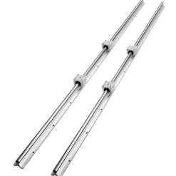 VEVOR Linear Guide Rail Set, SBR16 1500mm, 2 PCS 59 in/1500 mm SBR16 Guide Rails and 4 PCS SBR16UU Slide Blocks, Linear Rails and Bearings Kit for Automated Machines DIY Project CNC Router Machines