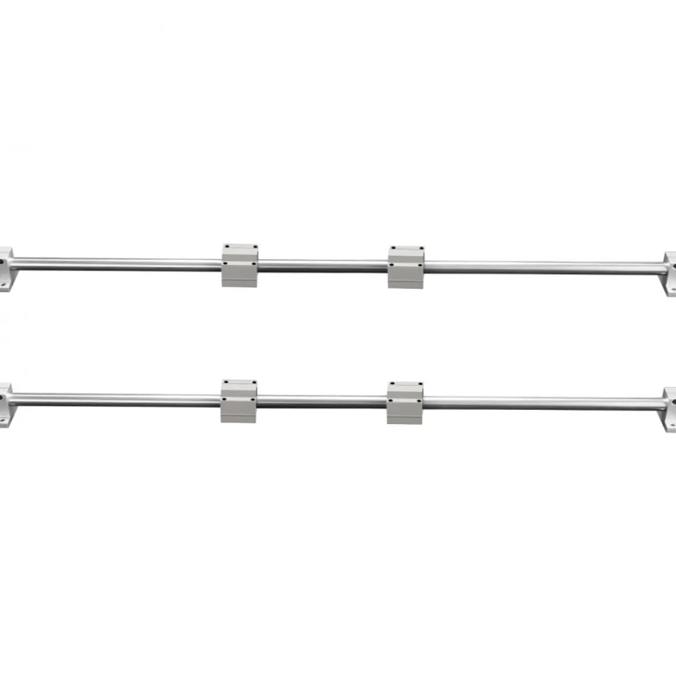 VEVOR Linear Guide Rail Set, SFC20 1200 mm, 2 PCS 47.2 in/1200 mm SFC20 Guide Rails 4 PCS SC20 Slide Blocks 4 PCS Rail Supports, Linear Rails and Bearings Kit for Automated Machines CNC DIY Project