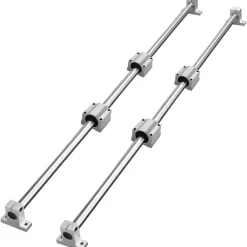 VEVOR Linear Guide Set, SFC20 1000mm, Comes with Two 39.4 in/1000 mm SFC20 Guides, Four SC20 Slide Blocks, and Four Guide Supports for Automated Machinery and CNC Tasks