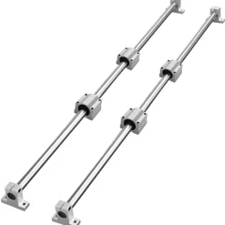 VEVOR Linear Guide Set, SFC20 1000mm, Comes with Two 39.4 in/1000 mm SFC20 Guides, Four SC20 Slide Blocks, and Four Guide Supports for Automated Machinery and CNC Tasks