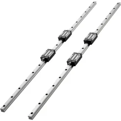 VEVOR Linear Rail Guide Kit, HGR20, 2Pcs 1000 mm (39.4 inch) Linear Motion Rails and 4Pcs Bearing Slide Blocks, Anti Rust and High Precision Kit, for DIY, CNC Routers, Lathes, Mills, 3D Printers