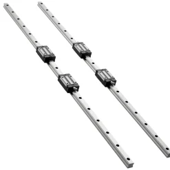 VEVOR Linear Rail Guide Kit, HGR20, 2Pcs 1000 mm (39.4 inch) Linear Motion Rails and 4Pcs Bearing Slide Blocks, Anti Rust and High Precision Kit, for DIY, CNC Routers, Lathes, Mills, 3D Printers
