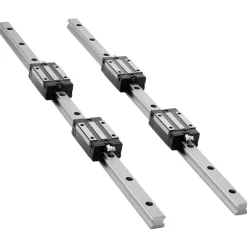 VEVOR Linear Rail Guide Kit, HGR20, 2PCS 600 mm (23.62 inch) Linear Rails and 1PCS Ball Screw, 4PCS Slide Blocks, with BF12/BK12 End Support, Coupling, and Nut Housing, for DIY CNC Routers Lathes