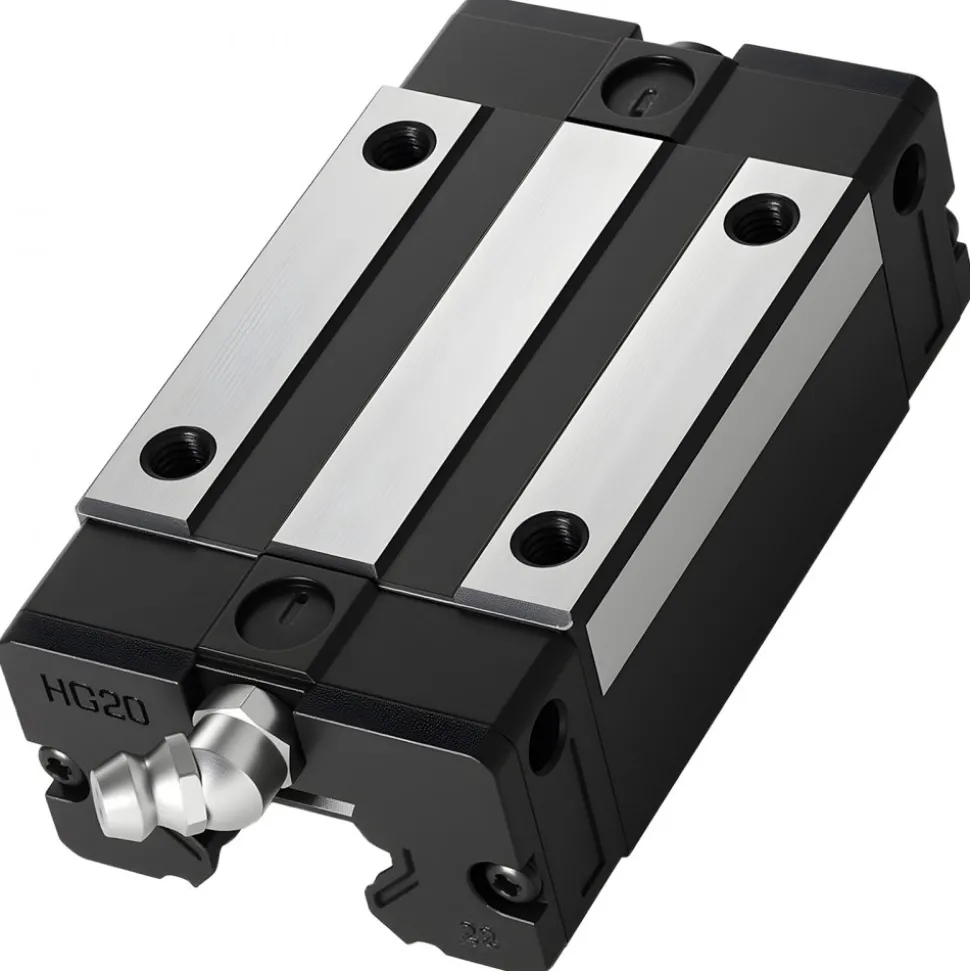 VEVOR Linear Rail Guide Kit, HGR20, 2PCS 600 mm (23.62 inch) Linear Rails and 1PCS Ball Screw, 4PCS Slide Blocks, with BF12/BK12 End Support, Coupling, and Nut Housing, for DIY CNC Routers Lathes