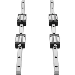 VEVOR Linear Rail Guide Kit, HGR20, 2PCS 600 mm (23.62 inch) Linear Rails and 1PCS Ball Screw, 4PCS Slide Blocks, with BF12/BK12 End Support, Coupling, and Nut Housing, for DIY CNC Routers Lathes