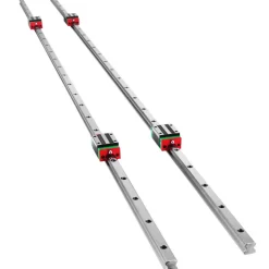 VEVOR Linear Rail HSR15-1500mm? 2pcs Linear Guideway Rail?4X Square Type Carriage Bearing Blocks?Linear Rail Support for 15mm Slotted Bearings