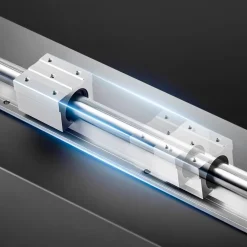 VEVOR Linear Rail Kit, SBR20, 2Pcs 2000 mm (78.74 inch) Linear Motion Guide Rails and 4Pcs Bearing Slide Blocks, Fully Supported Shaft, for Cutting, Grinding, Milling, Drilling Machines, and More