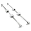 VEVOR Linear Rail Kit, SFC25, 2Pcs 1000 mm (39.4 inch) Linear Motion Guide Rails and 4Pcs Bearing Slide Blocks, for DIY Engraving Machine Lathe Milling Machine Slides, DIY Training Rocker Plate