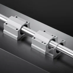 VEVOR Linear Rail Kit, SFC25, 2Pcs 1000 mm (39.4 inch) Linear Motion Guide Rails and 4Pcs Bearing Slide Blocks, for DIY Engraving Machine Lathe Milling Machine Slides, DIY Training Rocker Plate