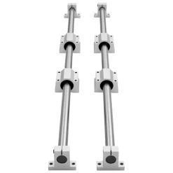 VEVOR Linear Rail Kit, SFC25, 2Pcs 1000 mm (39.4 inch) Linear Motion Guide Rails and 4Pcs Bearing Slide Blocks, for DIY Engraving Machine Lathe Milling Machine Slides, DIY Training Rocker Plate