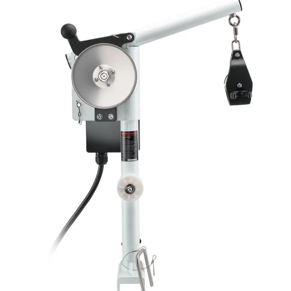 VEVOR Line Hauler Pot Puller, 12V DC 1200W, Line Hauler Winch Holds 198 lbs Lift Capacity, Line Speed of 115 ft/min, 360° Rotation & Corrosion-Resistant, Crab Pot Puller for Crab, Shrimp, Lobster Traps