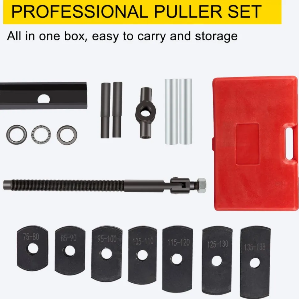 VEVOR Liner Puller Cylinder Liner Puller, Diesel Engines Liner Puller Tool, Both Dry-Type and Wet-Type Fit Diameter of 75 mm-138 mm, Universal Cylinder Liner Puller Tool Set for Auto Repair