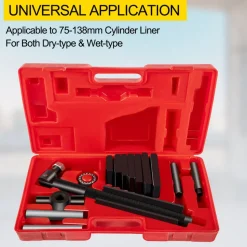 VEVOR Liner Puller Cylinder Liner Puller, Diesel Engines Liner Puller Tool, Both Dry-Type and Wet-Type Fit Diameter of 75 mm-138 mm, Universal Cylinder Liner Puller Tool Set for Auto Repair