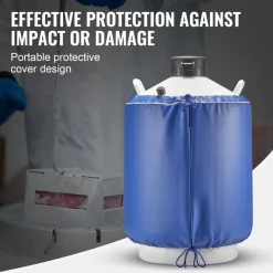 VEVOR Liquid Nitrogen Tank, 30 L Aluminum Alloy Liquid Nitrogen Container, LN2 Tank Dewar with 6 Canisters and Carry Bag with Straps, Cryogenic Tank for Beauty Industry, Semen Preservation, Scientific