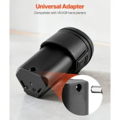 VEVOR Lithium-Ion Battery, 12V 2Ah, Portable Lithium Battery Pack Replacement, with Universal Adapter, Easy to Carry, Compatible with Makita Interfaces, VEVOR Cordless Electric Hand Planer, 1-Pack