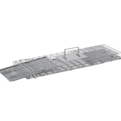 VEVOR Live Animal Cage Trap, 24" x 8" x 8" Humane Cat Trap Galvanized Iron, Folding Animal Trap with Handle for Rabbits, Stray Cats, Squirrels, Raccoons, Groundhogs and Opossums