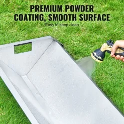 VEVOR Livestock Feeding Trough, 22 Gallon Capacity, 45" Hay Feeder, Heavy Duty Steel Livestock Trough, Galvanized Steel Sheep Feeder Trough Feeding up to 10 Goats for Horse Sheep Hog Farm Sheds Pen