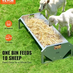 VEVOR Livestock Feeding Trough, 22 Gallon Capacity, 45
