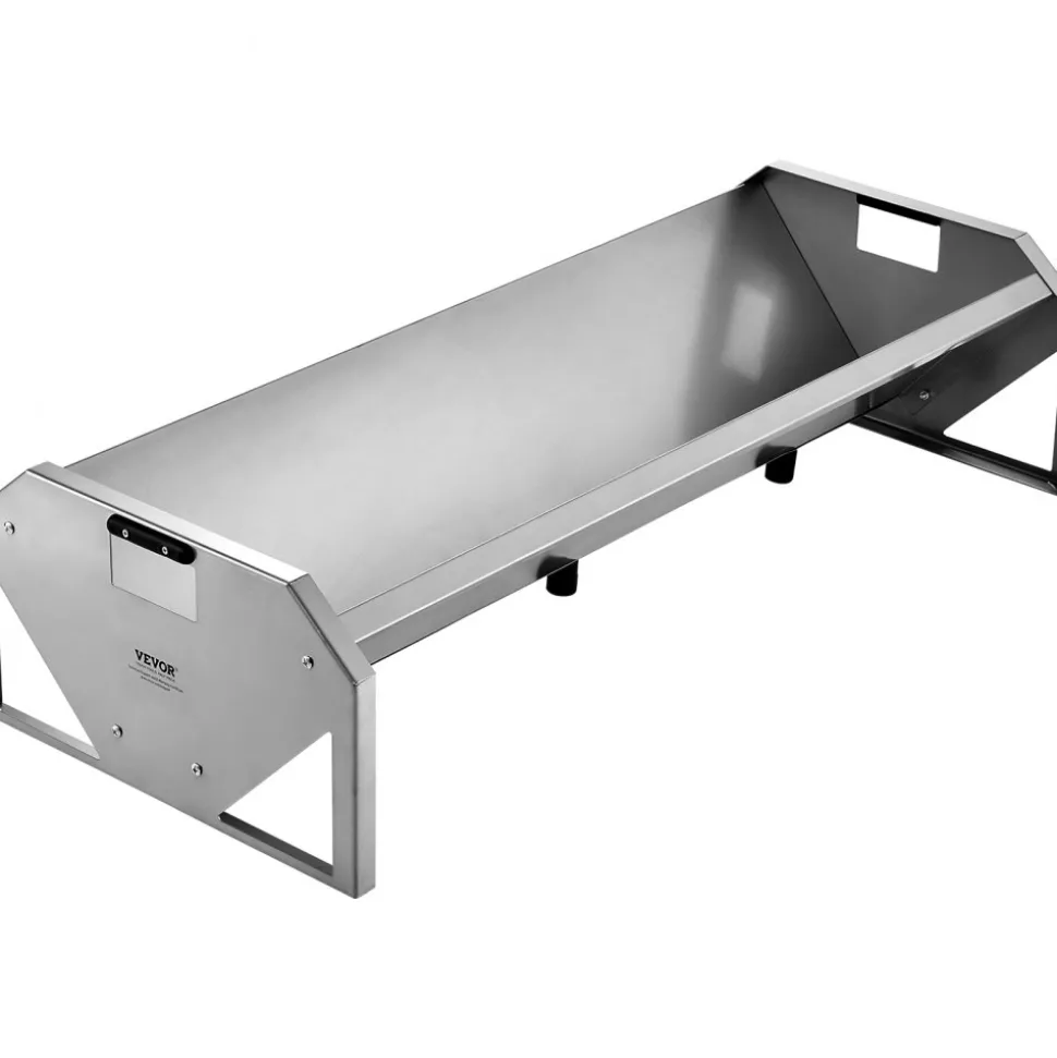 VEVOR Livestock Feeding Trough, 22 Gallon Capacity, 45" Hay Feeder, Heavy Duty Steel Livestock Trough, Galvanized Steel Sheep Feeder Trough Feeding up to 10 Goats for Horse Sheep Hog Farm Sheds Pen