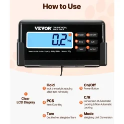 VEVOR Livestock Scale 700LBS, Dog Scales Large Platform 40.6x20.9Inch Stainless Steel Vet Scale Industrial Floor Scale Large Animal Scale  Pig Scale Goat Weight Scale Pet Digital Scale