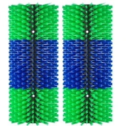 VEVOR Livestock Scratching Brush, 2PCS Goat Scratcher Brush Post with 8 Screws, 16.9