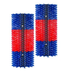 VEVOR Livestock Scratching Brush, 2PCS Goat Scratcher Brush Post with 8 Screws, 16.9