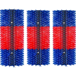 VEVOR Livestock Scratching Brush, 3PCS Goat Scratcher Brush Post with 12 Screws, 16.9