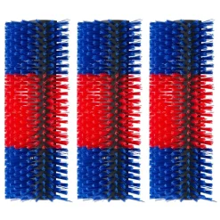 VEVOR Livestock Scratching Brush, 3PCS Goat Scratcher Brush Post with 12 Screws, 16.9