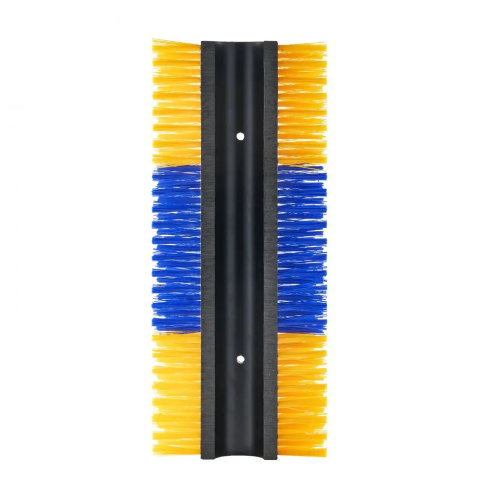 VEVOR Livestock Scratching Brush, 1PC Goat Scratcher Brush Post with 4 Screws, 16.9" x 7.5" Cow Scratcher for Back Itch Relief, Massage Grooming Scratch Tool for Horse Cattle Sheep Pig, Green & Blue
