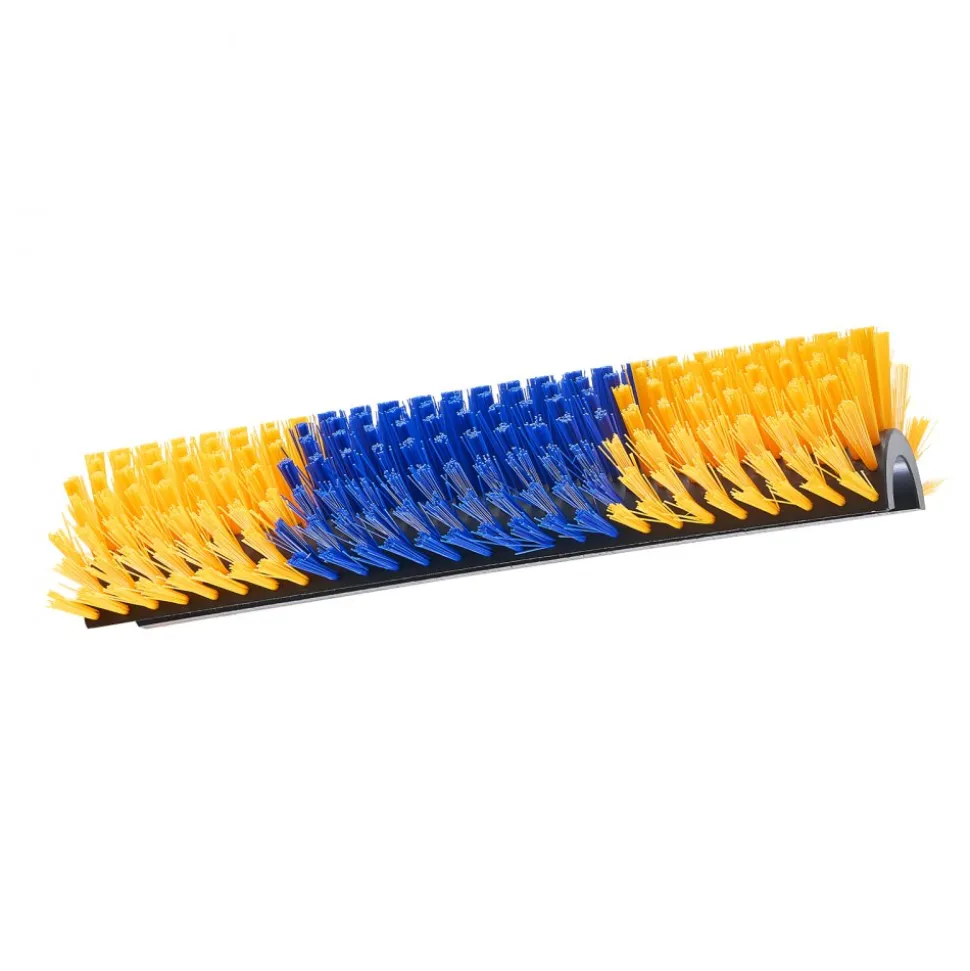 VEVOR Livestock Scratching Brush, 1PC Goat Scratcher Brush Post with 4 Screws, 16.9" x 7.5" Cow Scratcher for Back Itch Relief, Massage Grooming Scratch Tool for Horse Cattle Sheep Pig, Green & Blue