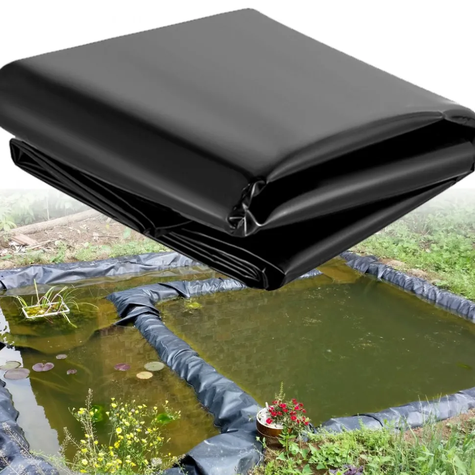 VEVOR LLDPE Pond Liner 15x20 ft, Pond Liner 20 Mil, Fish Pond Liners for Waterfall, Pond and Fish Ponds