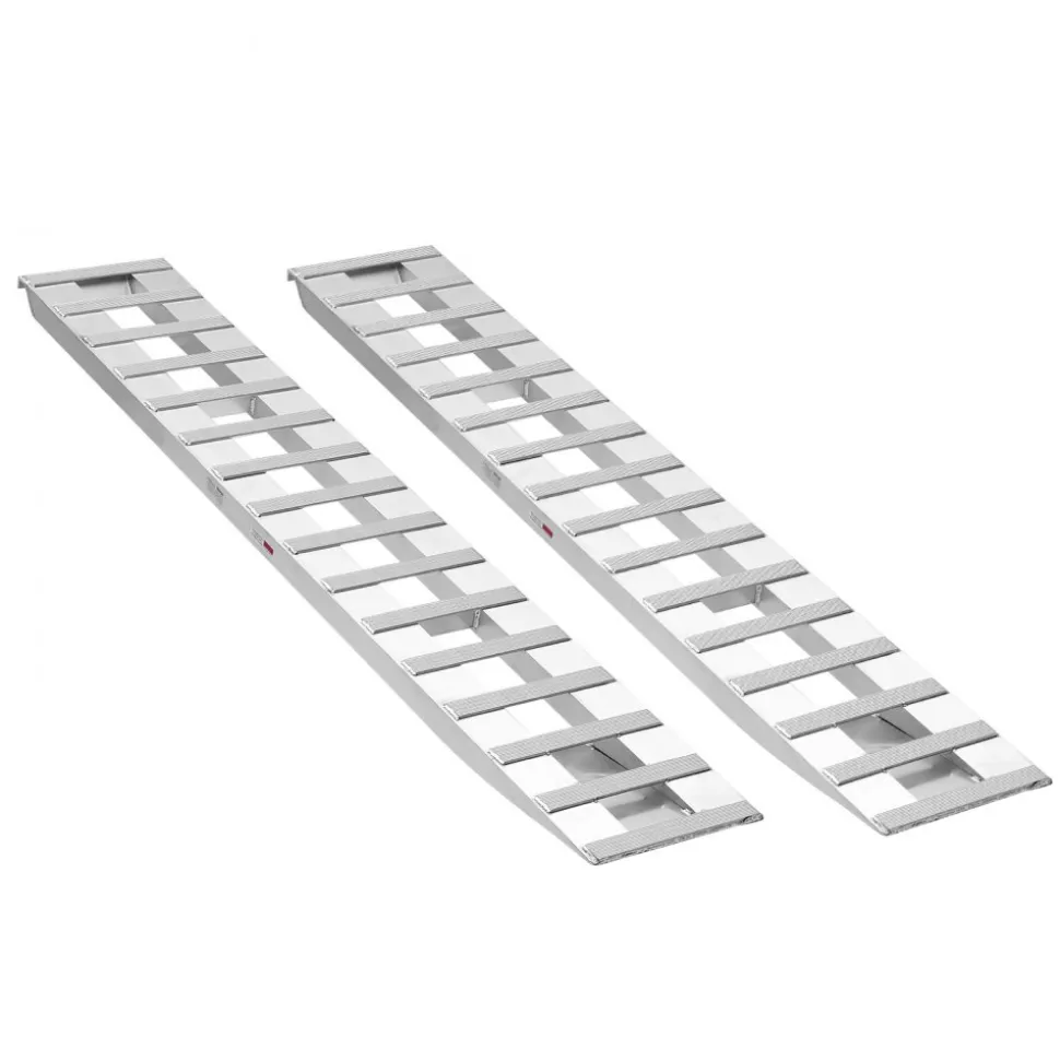 VEVOR Loading Ramps, 2 Pcs 94 x 15 in, Durable Aluminum and Heavy-Duty Trailer Ramp Set with 16 Anti-Slip Plates, 6000 Lbs Combined Capacity, for Carts, Farm Tractors, ATVs, Lawn Mowers, Motorcycles