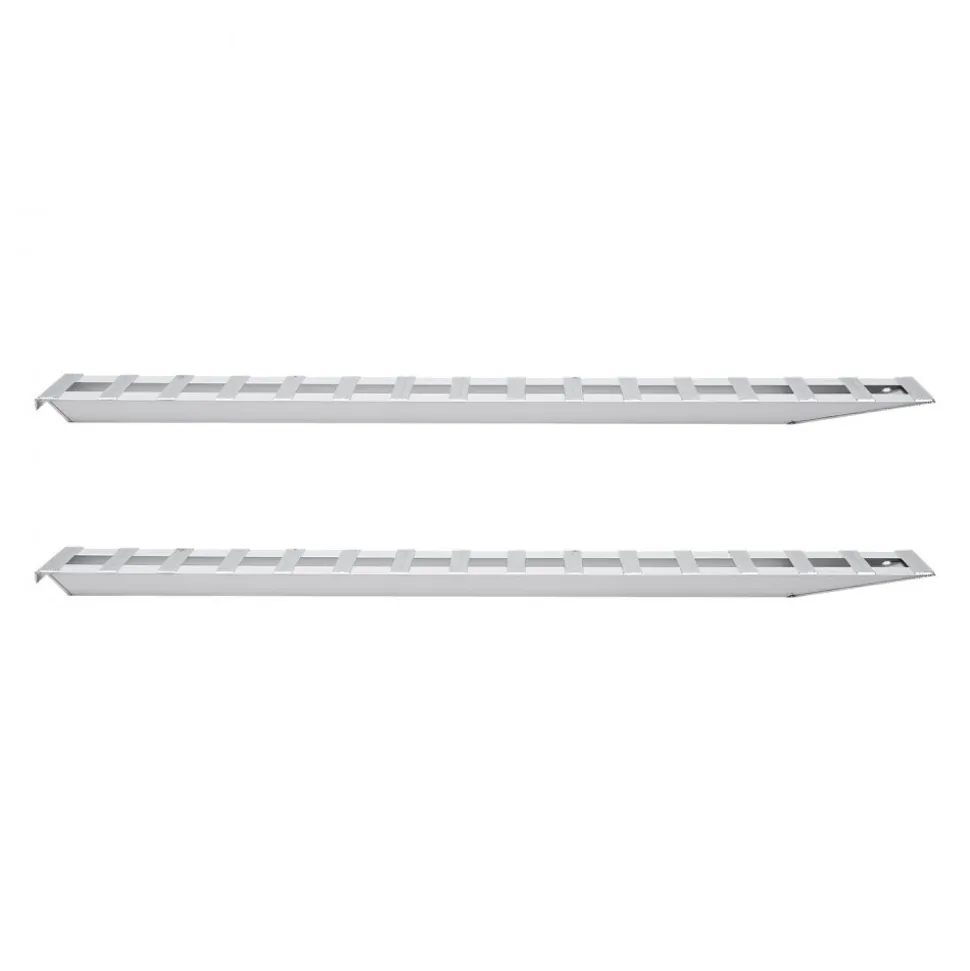 VEVOR Loading Ramps, 2 Pcs 94 x 15 in, Durable Aluminum and Heavy-Duty Trailer Ramp Set with 16 Anti-Slip Plates, 6000 Lbs Combined Capacity, for Carts, Farm Tractors, ATVs, Lawn Mowers, Motorcycles