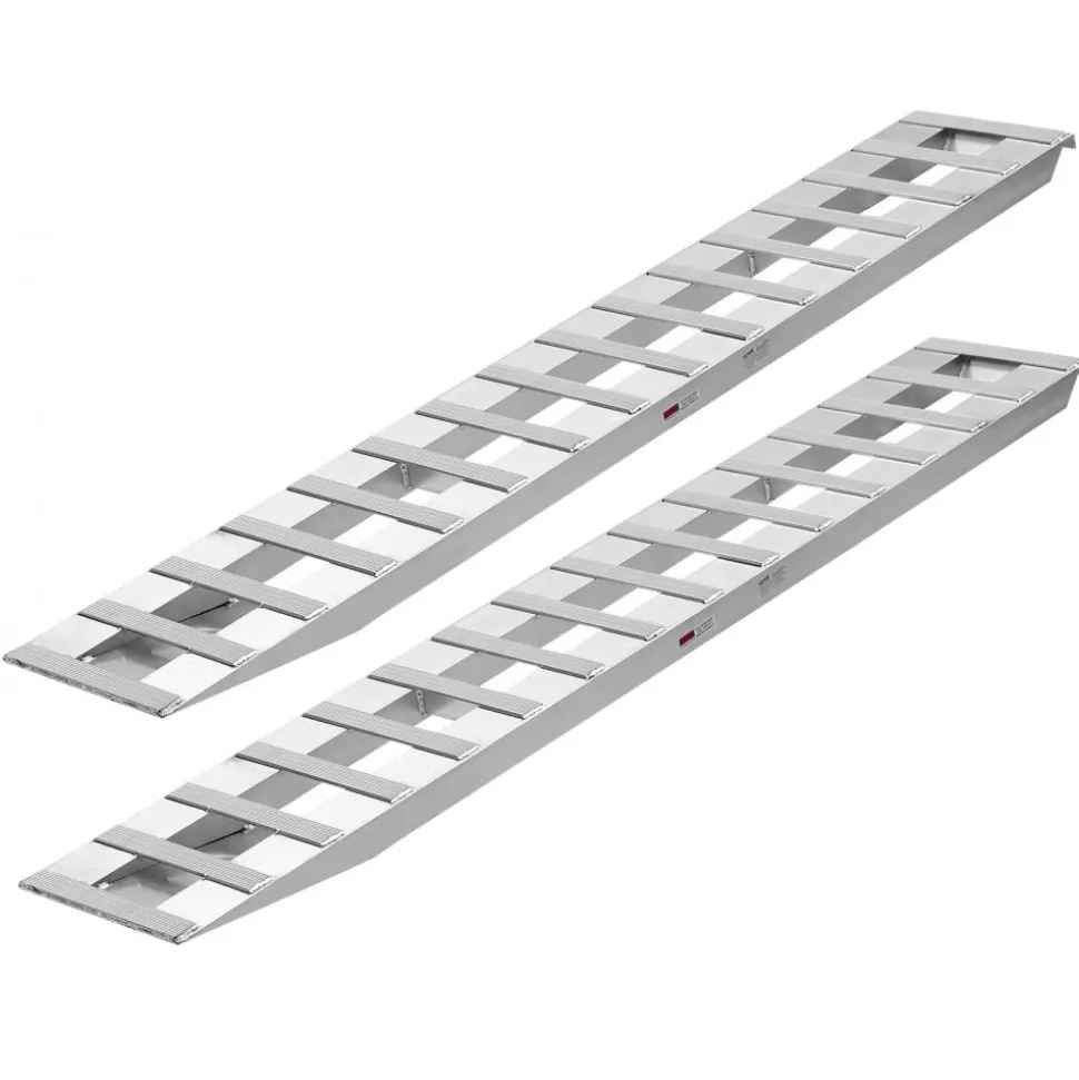VEVOR Loading Ramps, 2 Pcs 94 x 15 in, Durable Aluminum and Heavy-Duty Trailer Ramp Set with 16 Anti-Slip Plates, 6000 Lbs Combined Capacity, for Carts, Farm Tractors, ATVs, Lawn Mowers, Motorcycles